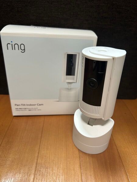 Ring 首振り機能付きインドアカム |屋内用防犯カメラ | Pan-Tilt Indoor Cam ホワイト