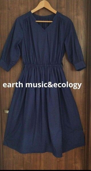 earth music&ecology ワンピース 紺色 ネイビー
