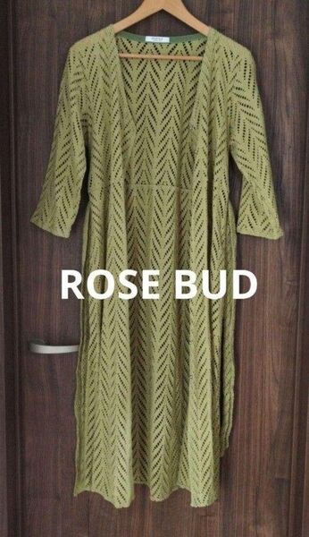 ROSE BUD ロング ワンピース 羽織 3way レース グリーン