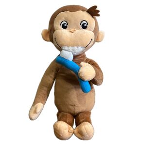 おさるのジョージ メガジャンボ歯磨きぬいぐるみ タグ付き