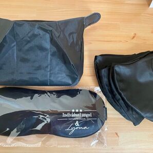 新品未使用 ポーチ アイマスク 布マスク×5 アイマスク
