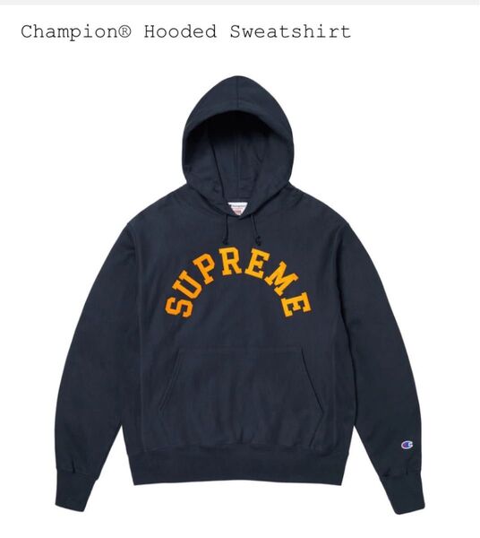 Mサイズ Supreme x Champion Hooded Sweatshirt シュプリーム チャンピオン スウェット