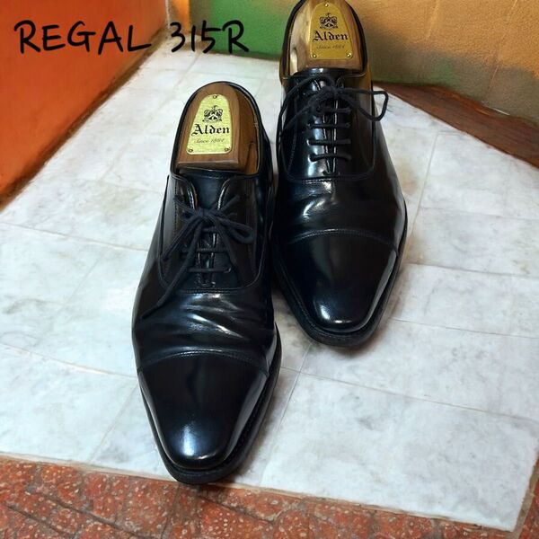 定番モデル リーガルストレートチップ ガラスレザー 315R 24 REGAL ドレスシューズ