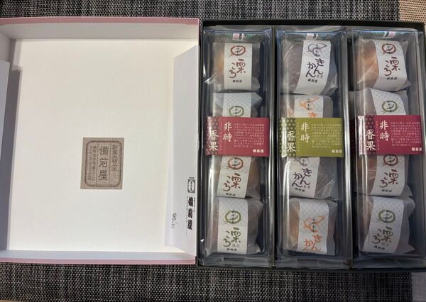 非時香果(ときじくのかぐのこのみ) 栗ころ2・金柑1 各4個ずつ