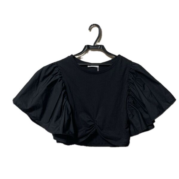 新品 未使用 タグ付き フリルトップス Tシャツ