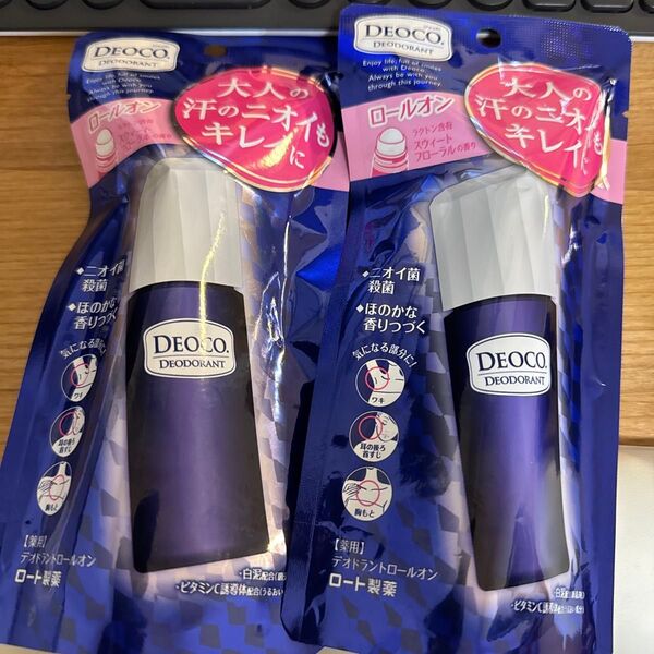 デオコ (DEOCO) 薬用デオドラント ロールオン 30ml(ラクトン含有 スウィートフローラルの香り) 2本セット