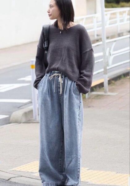 新品 JOURNAL STANDARD イージーデニムワイドパンツ 38