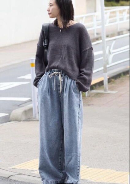 新品 JOURNAL STANDARD イージーデニムワイドパンツ 36