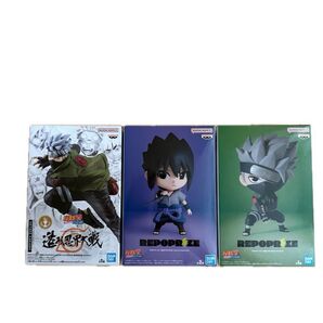 NARUTO -ナルト-疾風伝 造形忍界大戦 はたけカカシ REPOPRIZE はたけカカシ サスケ 3体セット
