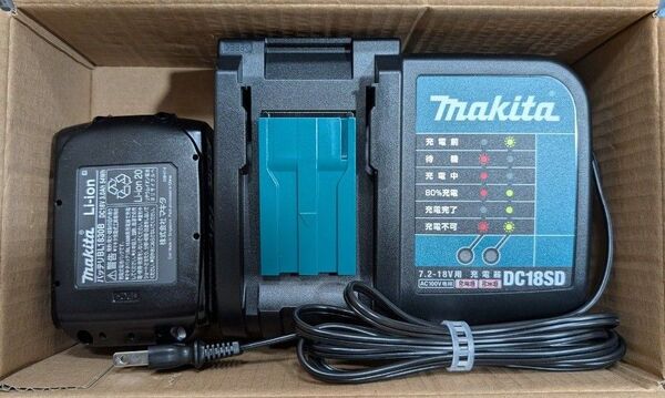 マキタ 充電器DC18SD バッテリーBL1830B セット