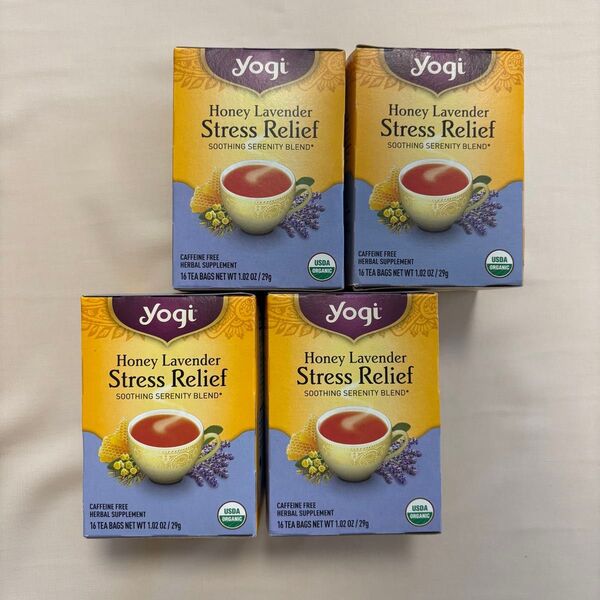 yogi tea ハニーラベンダー ストレスリリーフ 4箱