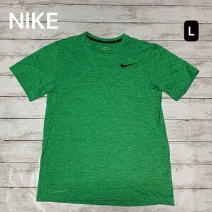 NIKE メンズ 半袖Tシャツ DRI-FIT グリーン L