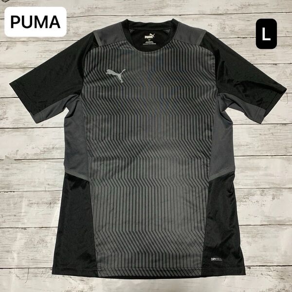 PUMA プーマDRYCELL Tシャツ 黒/グレー L