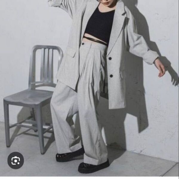 タグ付き新品 JEANASIS リネンタックワイドパンツ