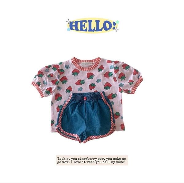 韓国子ども服 yellowfactory デニムショートパンツ M