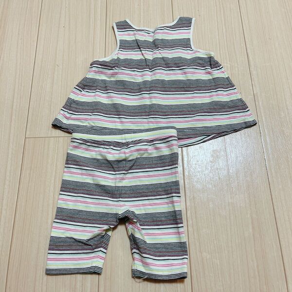 babygap ボーダー トップス レギンス セットアップ 80
