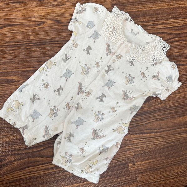 ベビー服 ロンパース カバーオール cottoli サイズ70 プティマイン アプレレクール風