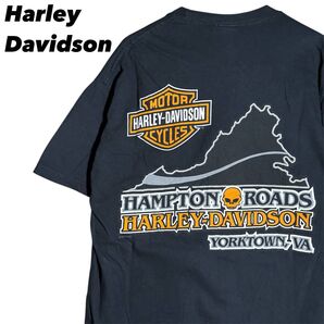 ハーレーダビットソンTシャツ Lサイズ バイクTシャツ ハーレーTシャツ 古着 バイク
