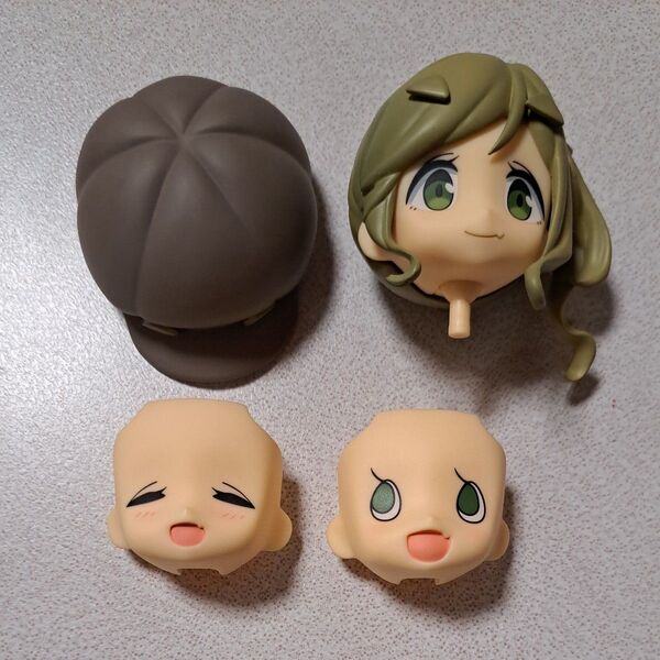 ねんどろいど フィギュア ゆるキャン グッドスマイルカンパニー 犬山あおい 髪 帽子 顔 表情 フェイスパーツ