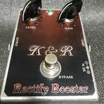 レア！K&R Rectify Booster プロ御用達ハンドメイドエフェクター　真空管系サウンドでブースターからオーバードライブまでOK JC対策にも！_画像1