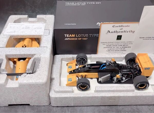 AUTOart 1/18 TEAM LOTUS 99T ロータス 99T ホンダ 1987年 F1 日本GP アイルトン・セナ
