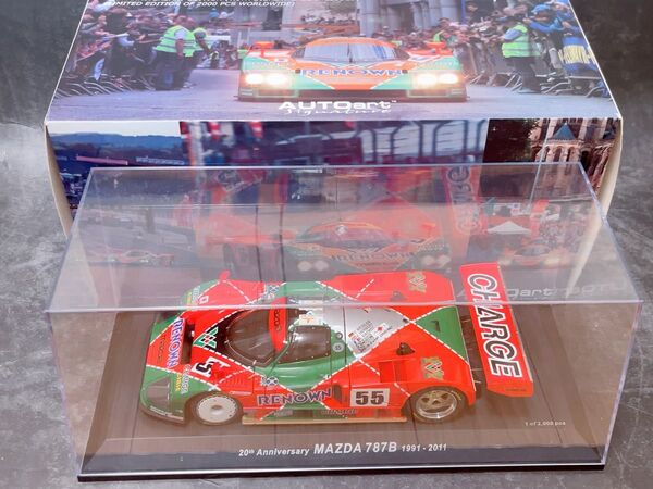 オートアート 1/18 マツダ 787B 1991 ル・マン優勝 #55 20th アニバーサリー エディション autoart