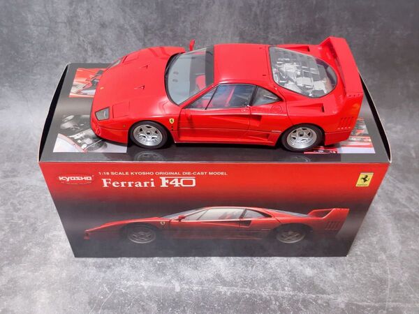 最終値下げ★ KYOSHO 京商 1/18 Ferrari F40 レッド エッフェクアランタ エフフォーティー フェラーリ
