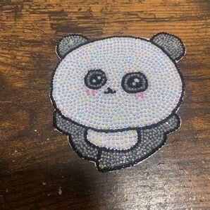 パンダ 団扇デコ デコうちわ うちわ ラインストーン ストーンデコ デコパーツ 団扇 デコ
