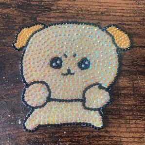 犬 団扇デコ デコうちわ うちわ ラインストーン ストーンデコ デコパーツ 団扇 デコ パーツ