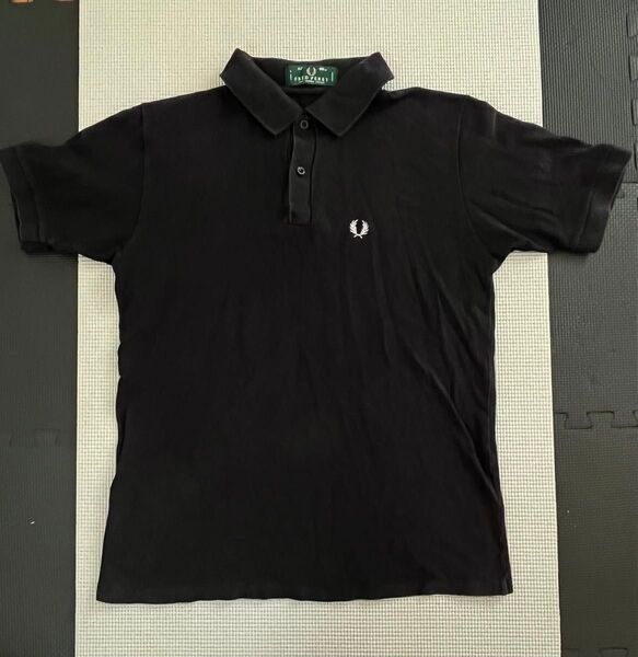 FRED PERRY ブラック ポロシャツ 42 フレッドペリー