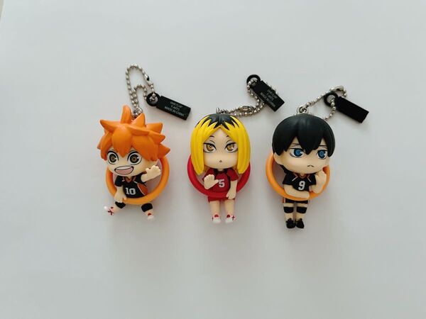 ハイキュー こんにち輪フィギュアマスコット ガチャガチャ 日向翔陽 孤爪研磨 影山飛雄