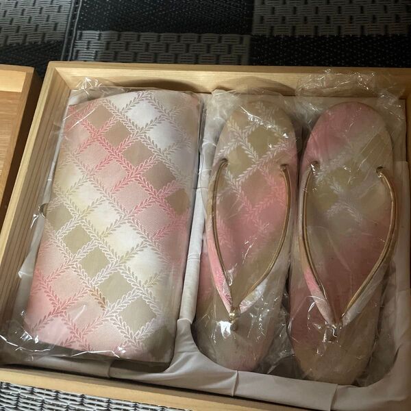 草履バッグセット ピンク