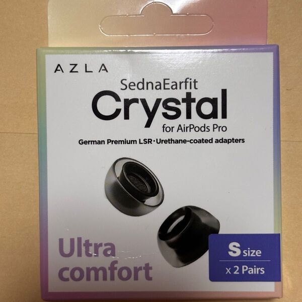 AZLA SednaEarfit Crystal forAirPodsProサイズS 2組アズラ エアポッツプロ専用イヤーチップ