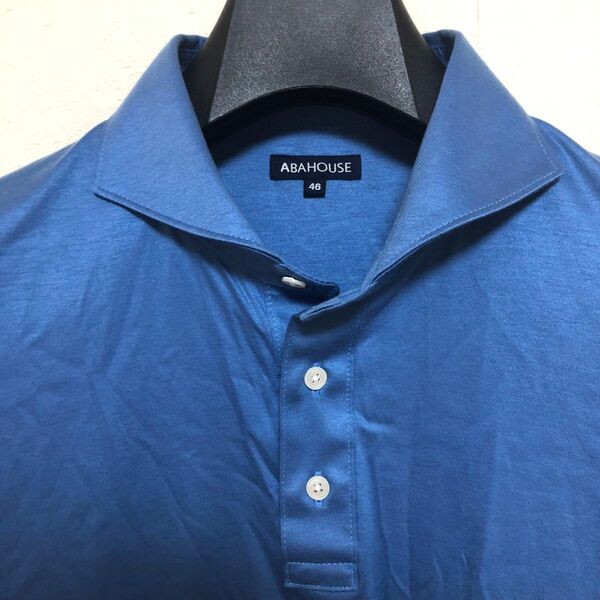 ABAHOUSE カッタウェイストレッチ半袖ポロシャツ 46日本製