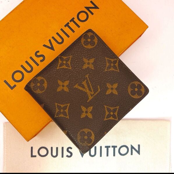 LOUIS VUITTON ルイヴィトン モノグラム 二つ折り財布 ポルトフォイユマルコ M61675 男女兼用 ポルトフォイユ