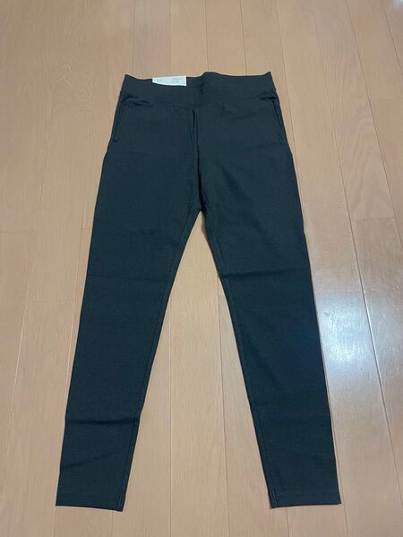 ユニクロ ウルトラストレッチ リブレギンスパンツ グレー レディース Lサイズ UNIQLO