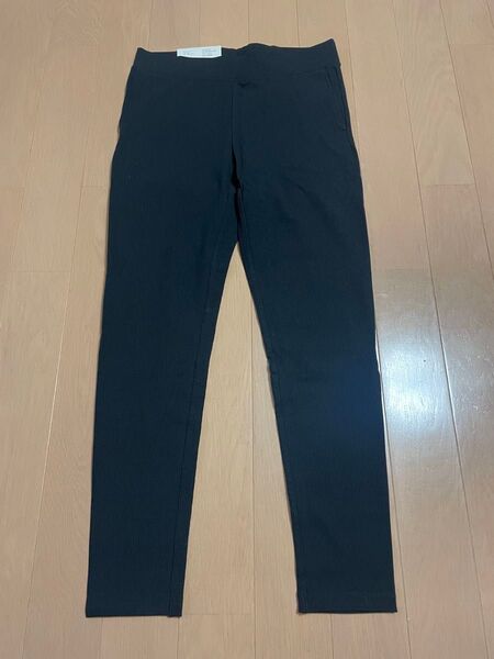 ユニクロ ウルトラストレッチ リブレギンスパンツ ブラック レディース Lサイズ 黒 UNIQLO