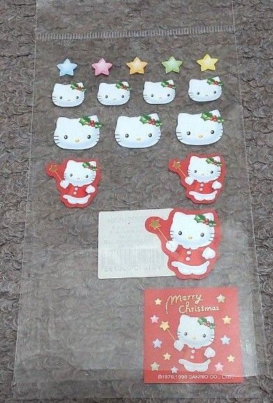 キティ、シール、ステッカー、クリスマス、平成レトロ、レトロ、平成女児、当時物、希少品、激レア、サンリオ、ハローキティ