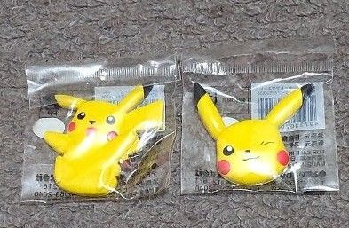 ピカチュウ、マグネット、2個セット、ポケモン、アニメ、当時物、希少品、激レア、ポケットモンスター