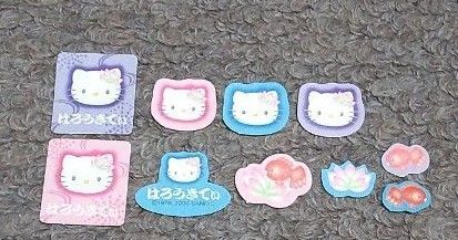 キティ、シール、ステッカー、和風、和柄、金魚、平成レトロ、レトロ、平成女児、当時物、希少品、激レア、サンリオ、ハローキティ