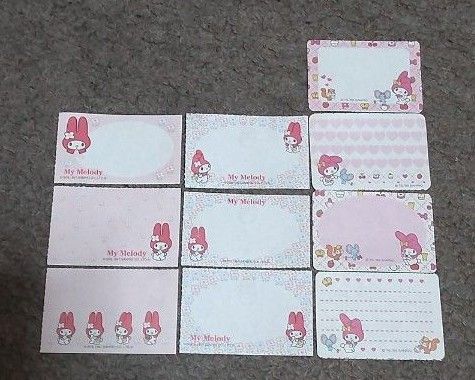 マイメロ、バラメモ、10枚、ミニサイズ、メモ帳、メモパッド、平成レトロ、レトロ、平成女児、サンリオ、マイメロディ