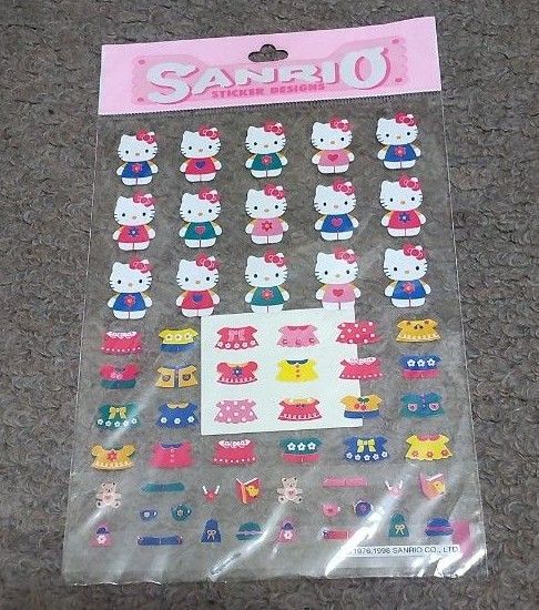 キティ、シール、ステッカー、平成レトロ、レトロ、平成女児、当時物、希少品、激レア、サンリオ、ハローキティ