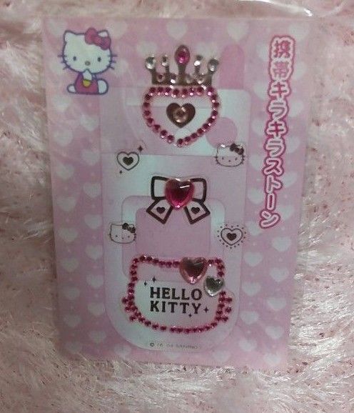 キティ、シール、デコレーション、携帯、スマホ、平成レトロ、レトロ、平成女児、キラキラ、ストーン、サンリオ、ハローキティ、デコ