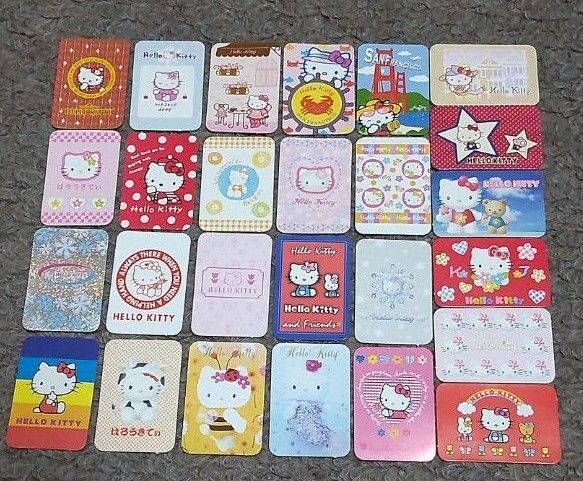 キティ、シール、ステッカー、26枚、ミニサイズ、平成レトロ、レトロ、平成女児、当時物、希少品、激レア、サンリオ、ハローキティ