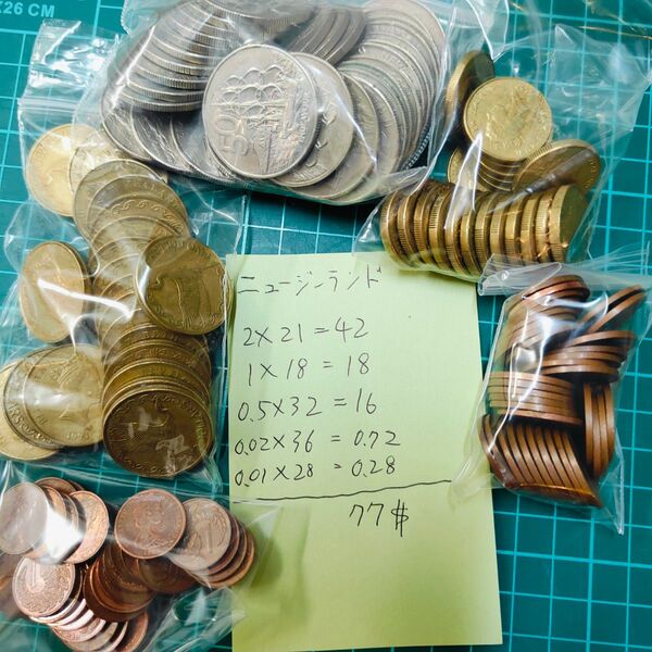 ニュージーランド コイン 77ドル分