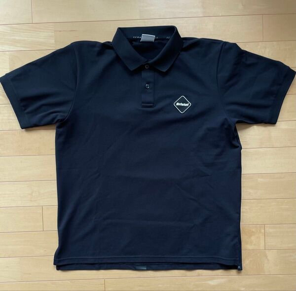 F.C.Real Bristol BIG LOGO POLO ビッグロゴポロ サイズL 黒