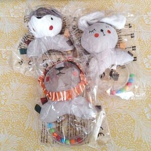 ★未使用品★ベビー グッズ おもちゃ ぬいぐるみ 3点セット どうぶつ