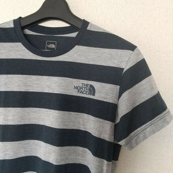 ノースフェイス ロゴ入り ボーダー半袖Tシャツ レディース Sサイズ 古着 NT31798/NORTH FACE/キッズにも