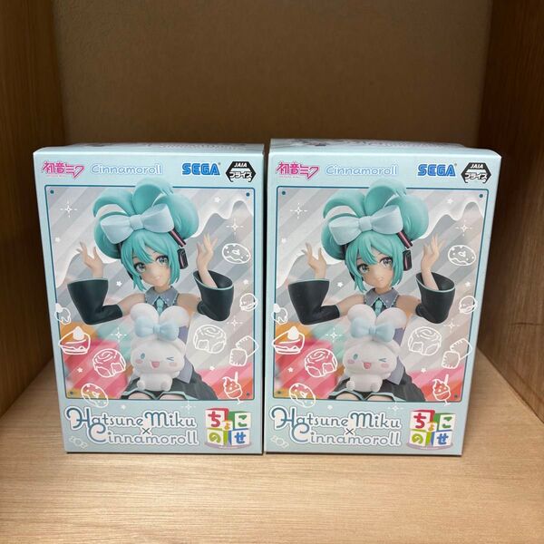【新品】初音ミクシリーズちょこのせプレミアムフィギュア“初音ミク×シナモロール”