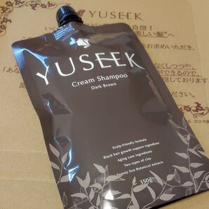YUSEEK ユーシーク クリームシャンプー ダークブラウン 白髪も染まるシャンプー